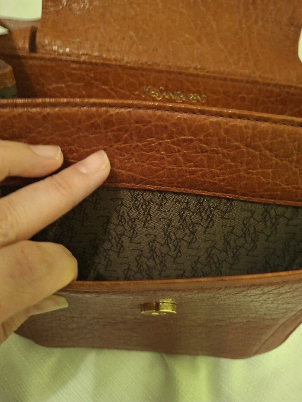 YSL Classic Orange -ish Brown Women's Shoulder Bag